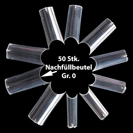 500 100 50 Nagel Nail Art C-Kurve Tunnel Pinch Tips Natur Weiß Klar Transparent