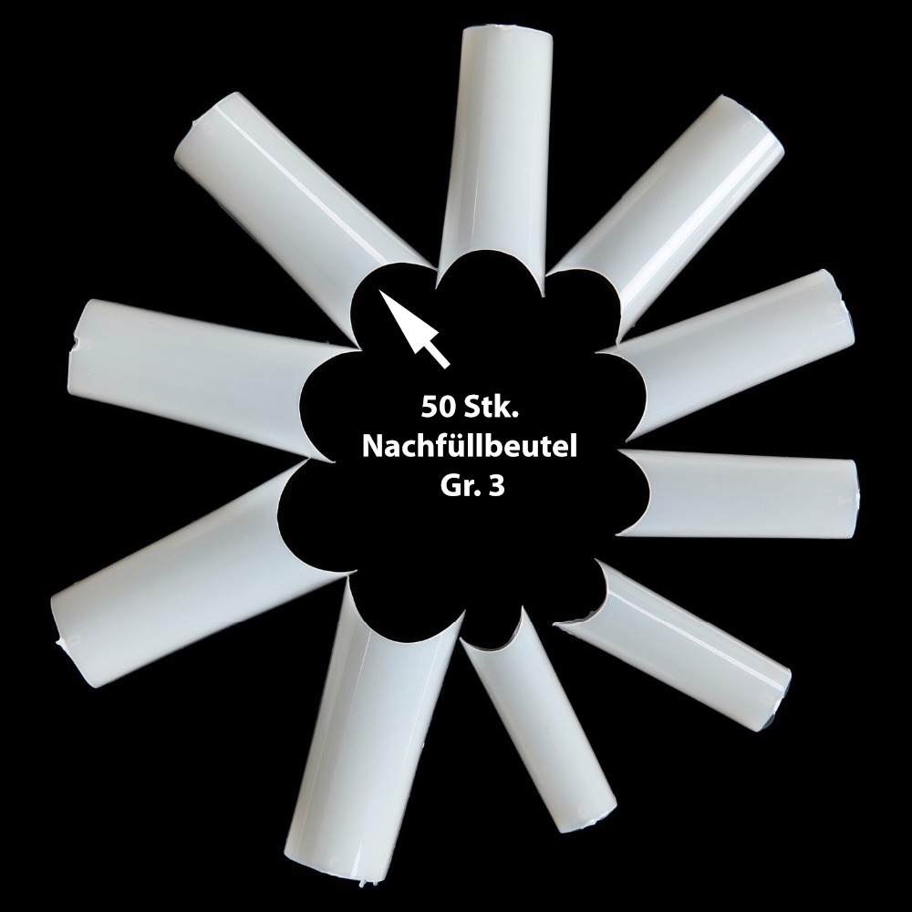 500 100 50 Nagel Nail Art C-Kurve Tunnel Pinch Tips Natur Weiß Klar Transparent
